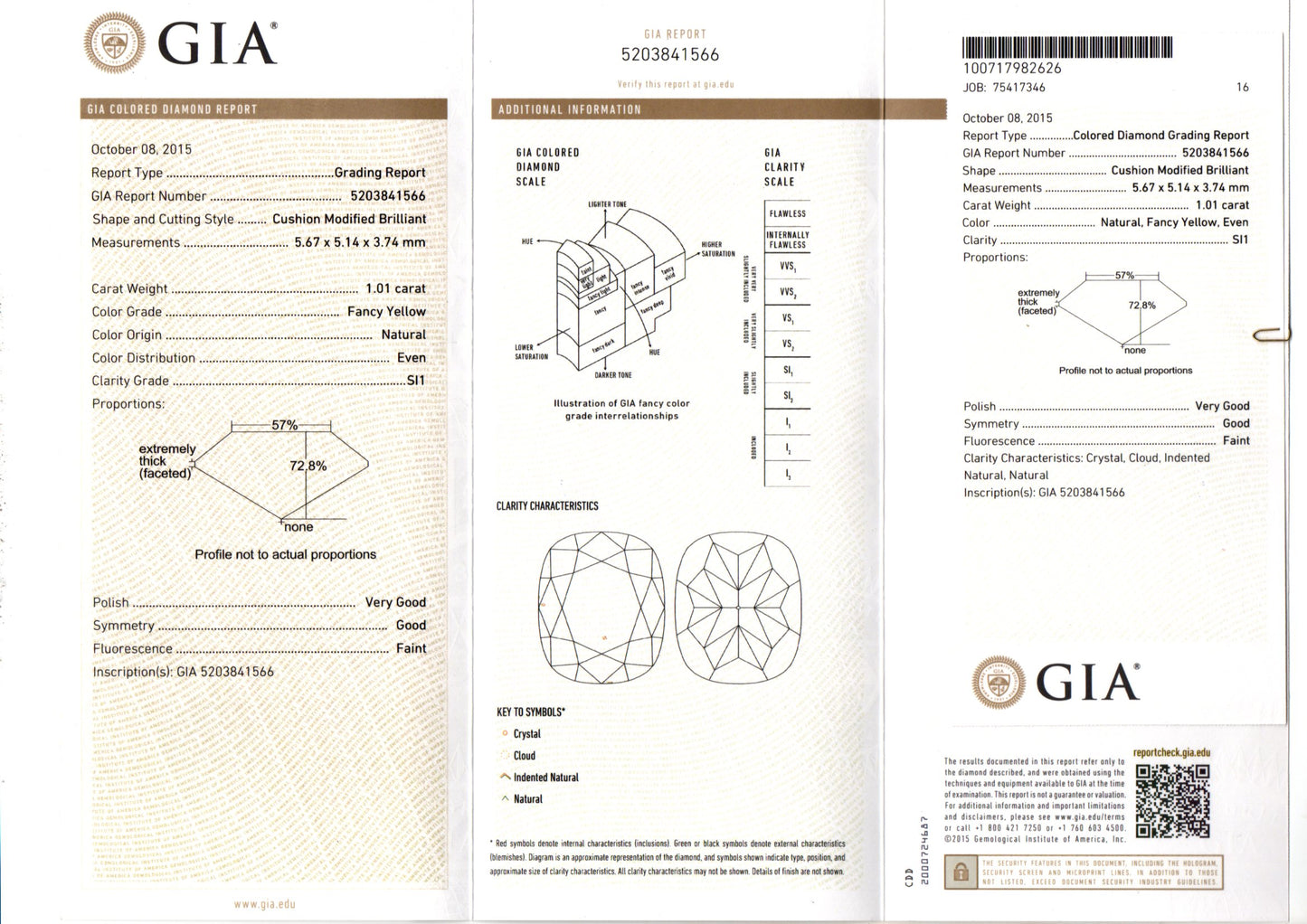 Anel Jour | Diamante Fancy Yellow e Brilhantes