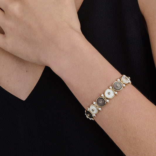 Pulseira Perlato | Madrepérolas e Brilhantes