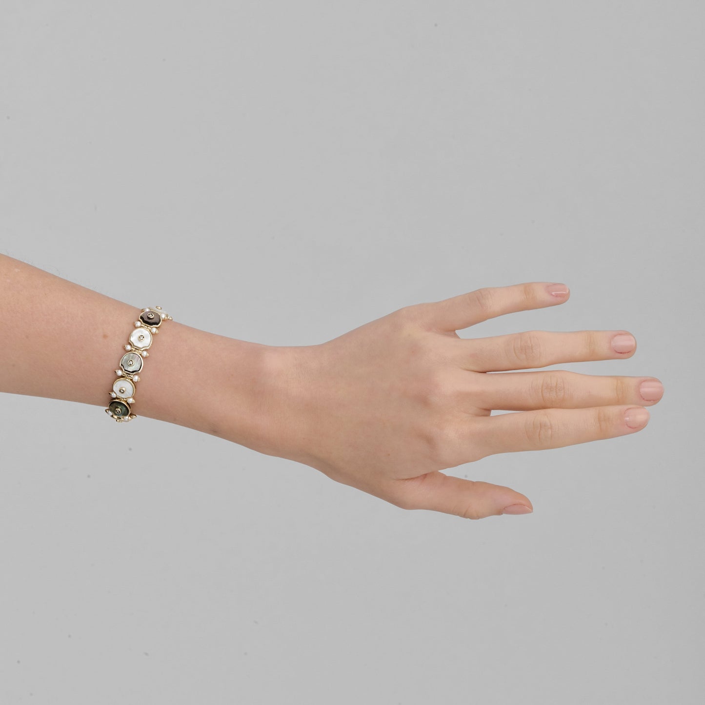 Pulseira Perlato | Madrepérolas e Brilhantes