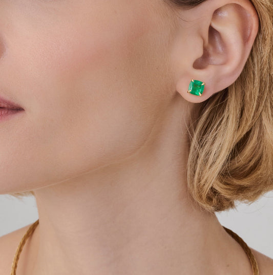Brinco de Esmeralda 376 | Esmeralda e Ouro Amarelo