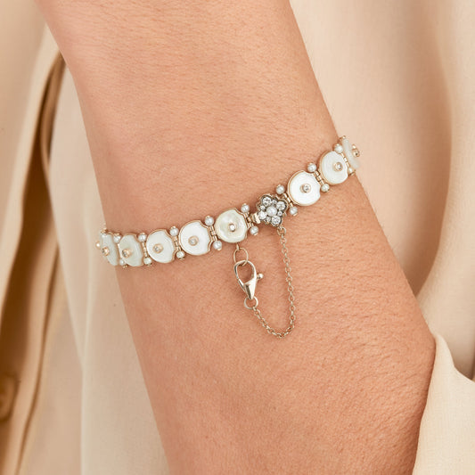 Pulseira Magnolia | Madrepérola e Pérola
