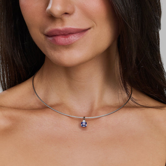 Pingente Nuit | Tanzanita e Diamante
