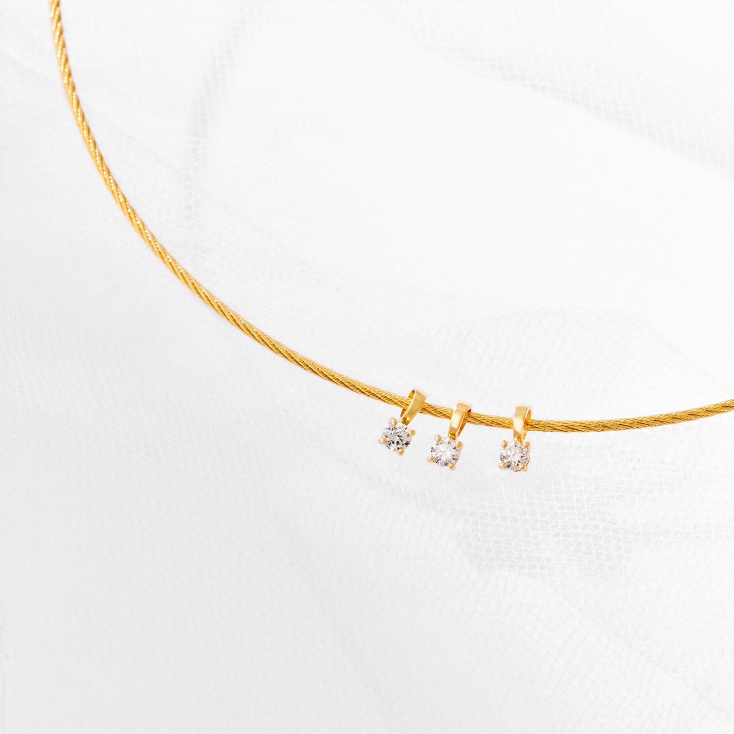 Pingente Jolie | Brilhante e Ouro Amarelo