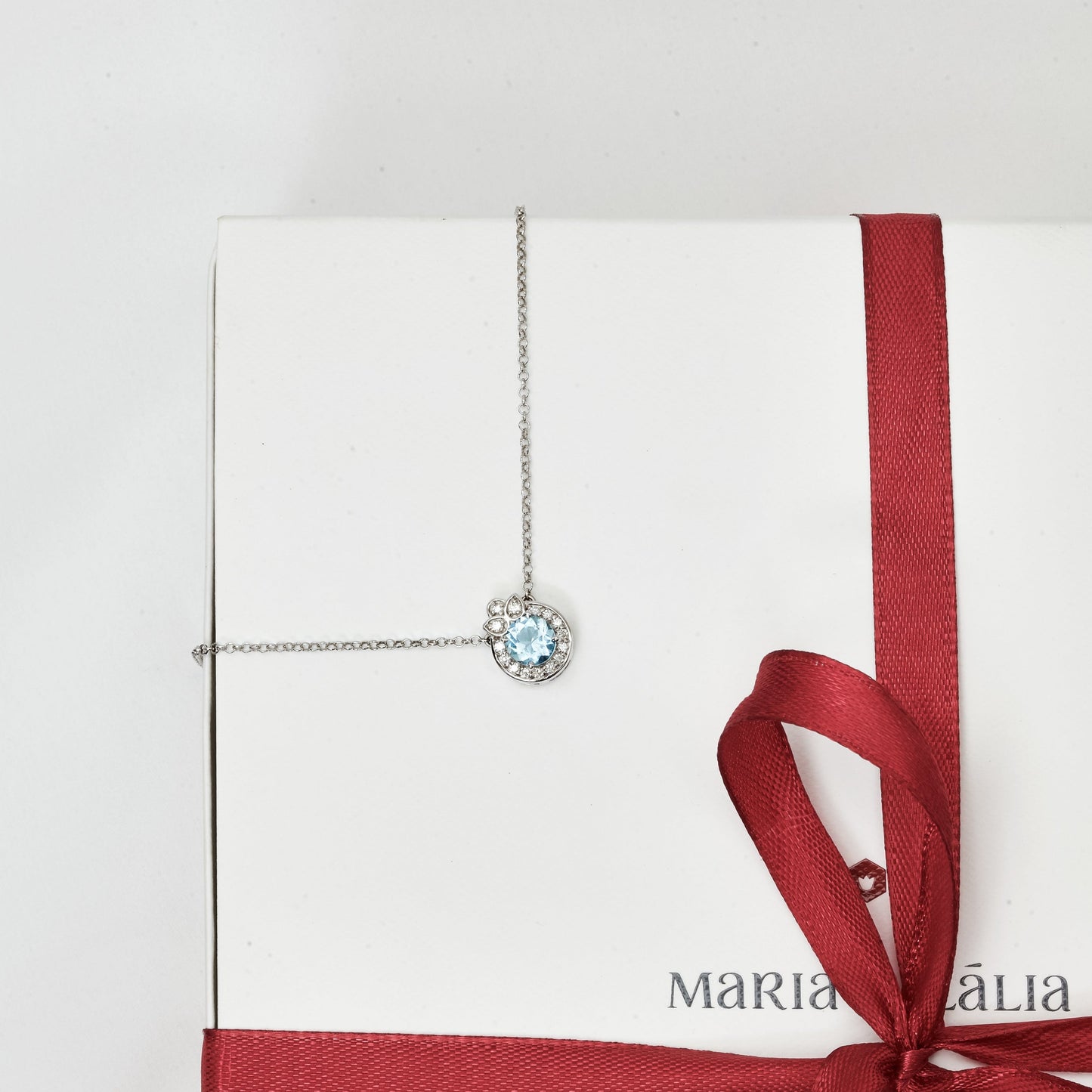 Colar Santa Rosa | Água-marinha e Brilhantes