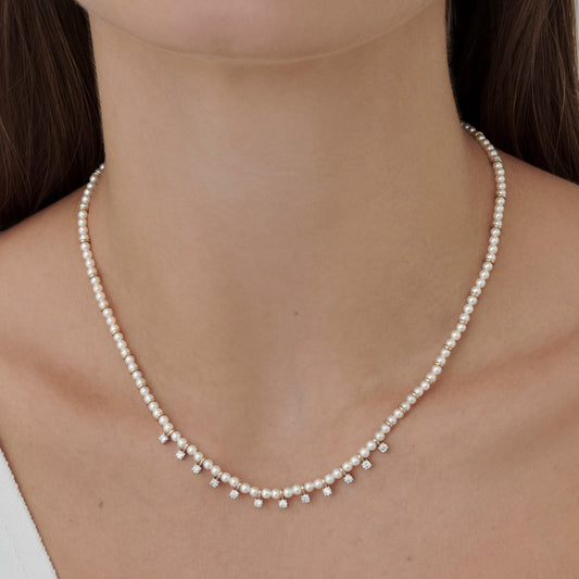 Colar Maggio | Pérolas e Brilhantes