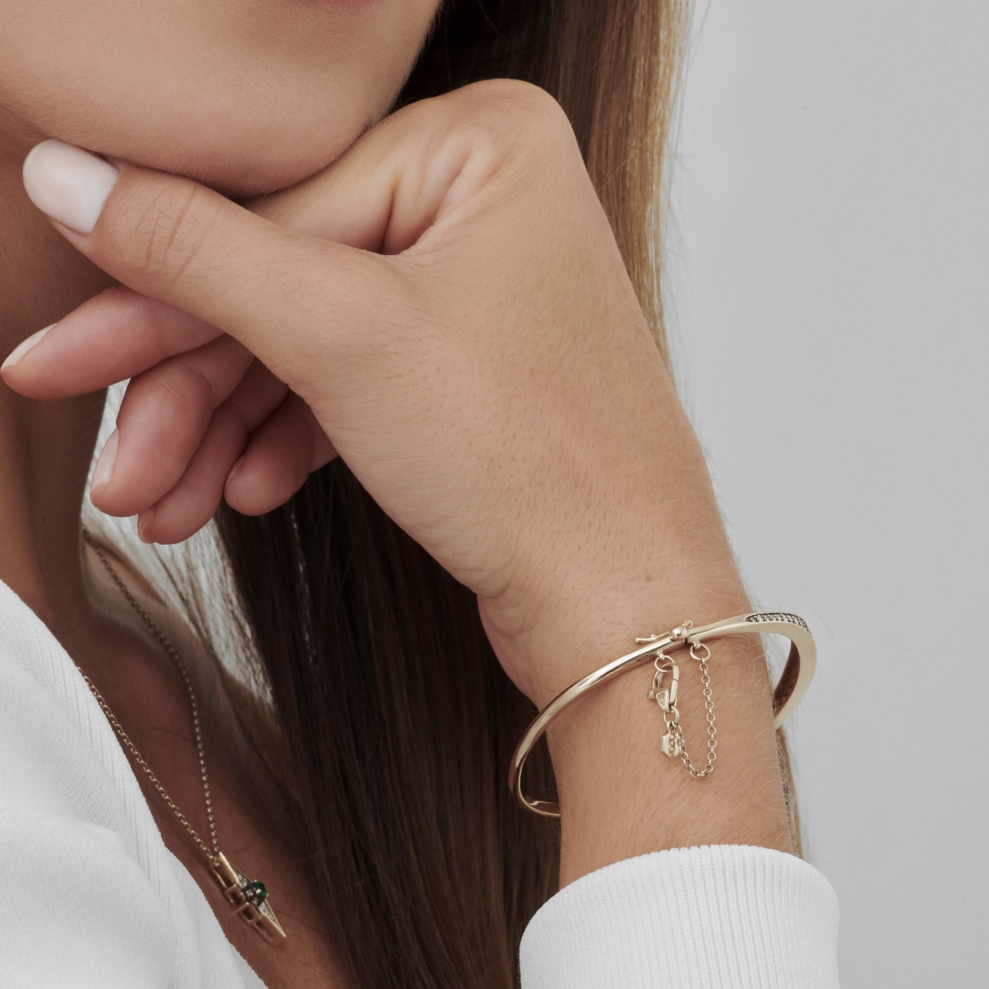 Pulseira Sigma | Brilhantes e Ródio Negro