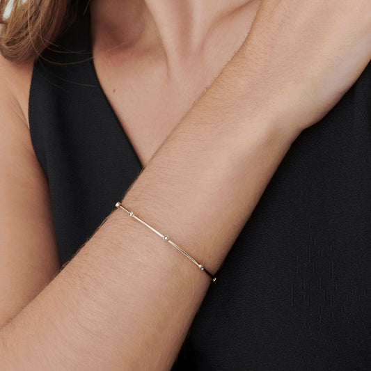 Pulseira Hera | Brilhantes e Ródio Negro