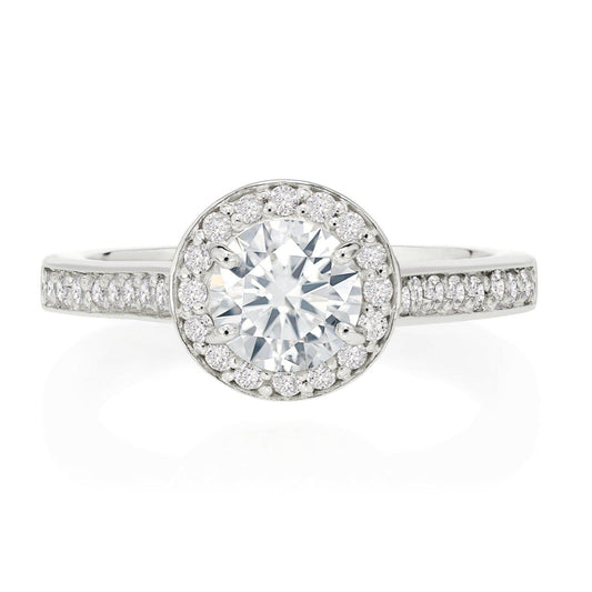 Anel de Diamante 050 | Diamantes e Ouro Branco