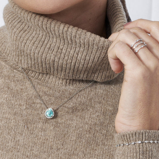 Colar Turmalina Paraíba 235 | Turmalina Paraíba e Brilhantes