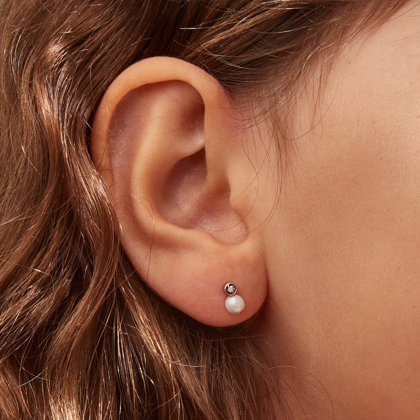 Brinco Hera Mini | Pérolas e Brilhantes