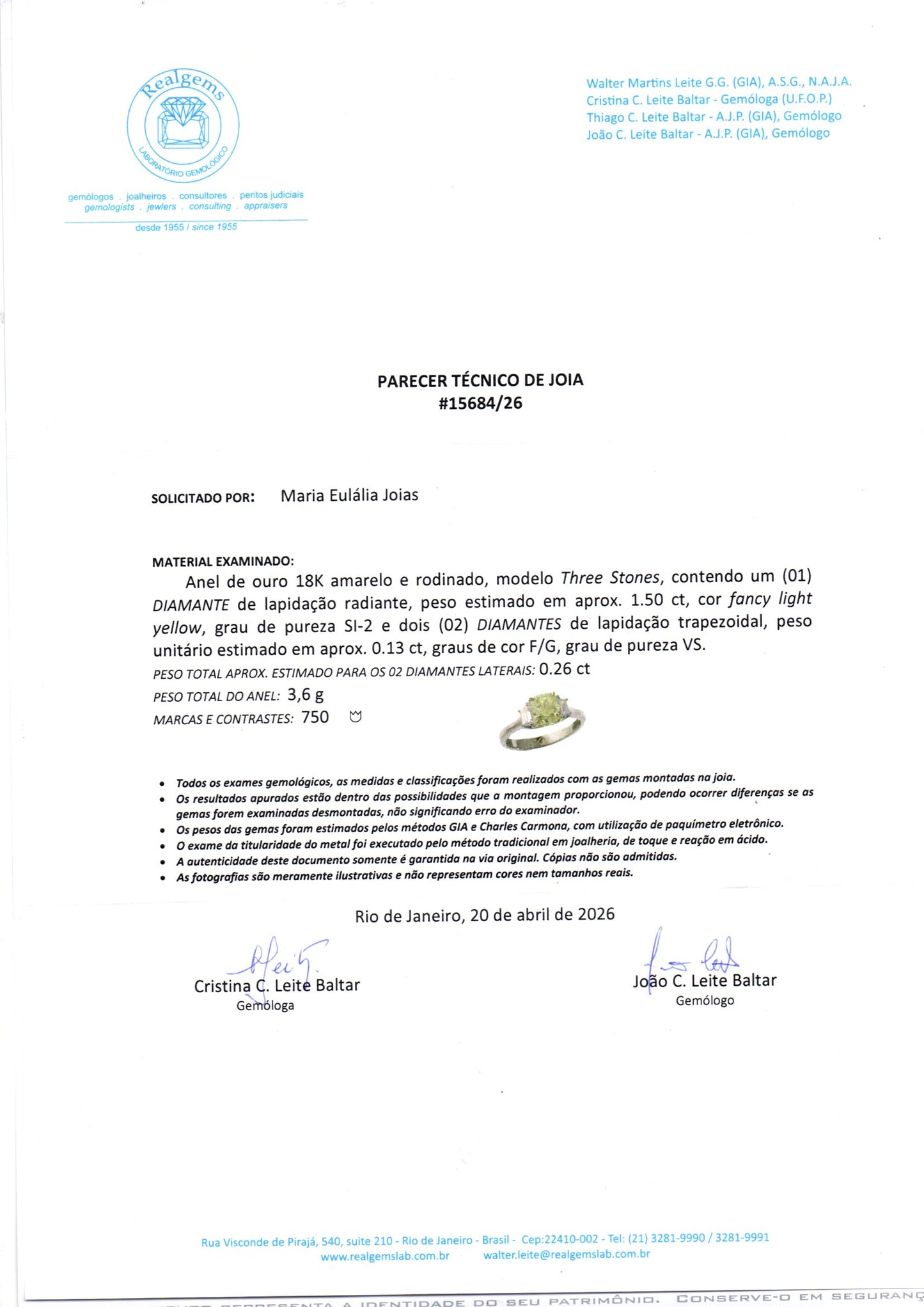 Anel Soleil | Diamante Fancy Yellow e Brilhantes