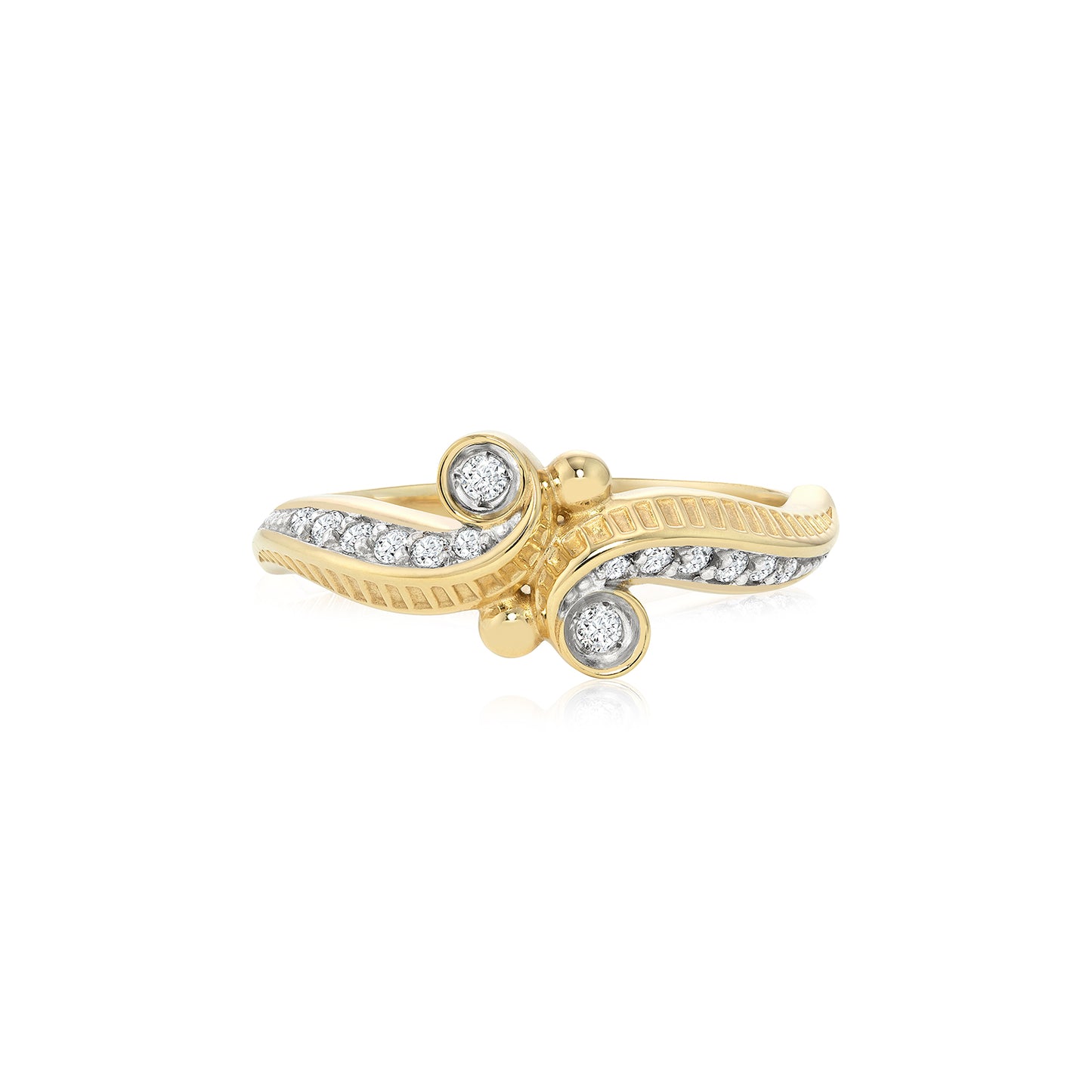 Anel Teruel | Ouro Amarelo e Brilhantes