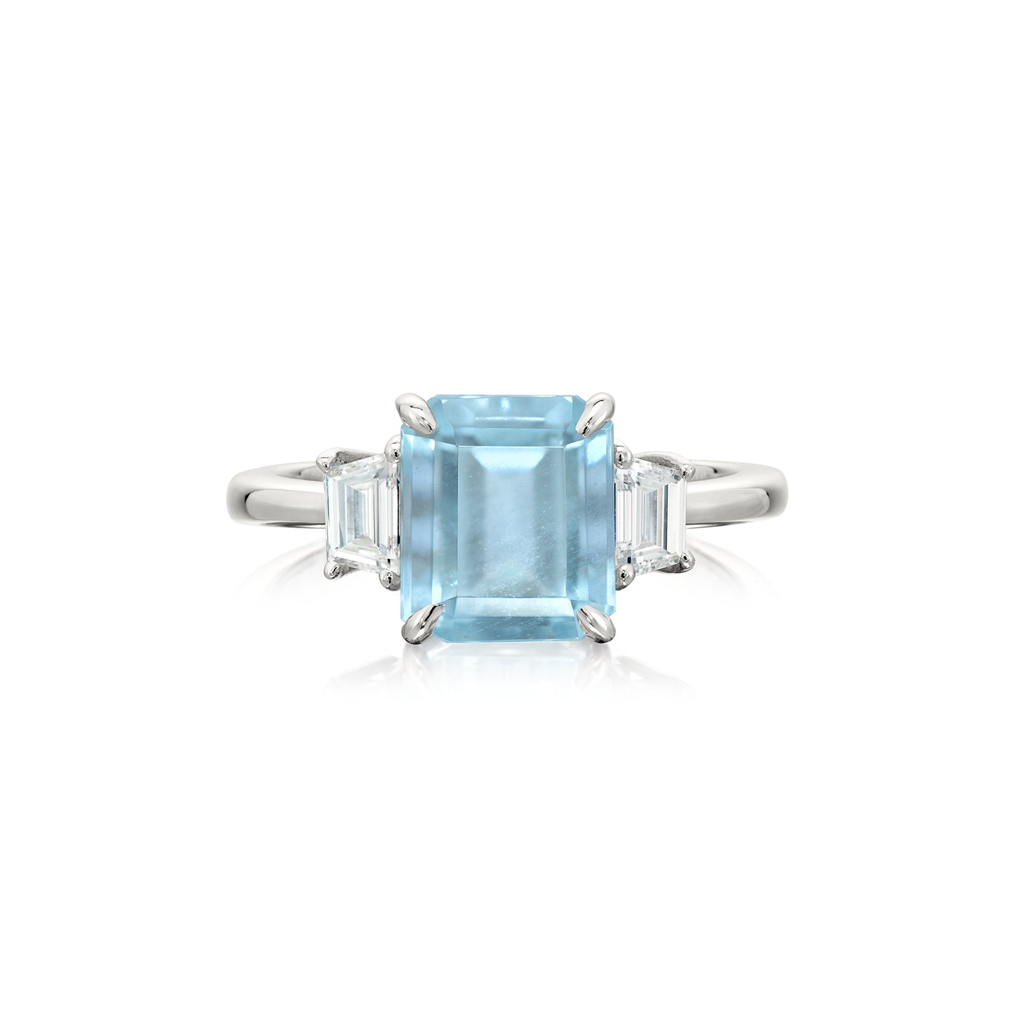 Anel Claire | Água-Marinha e Diamantes