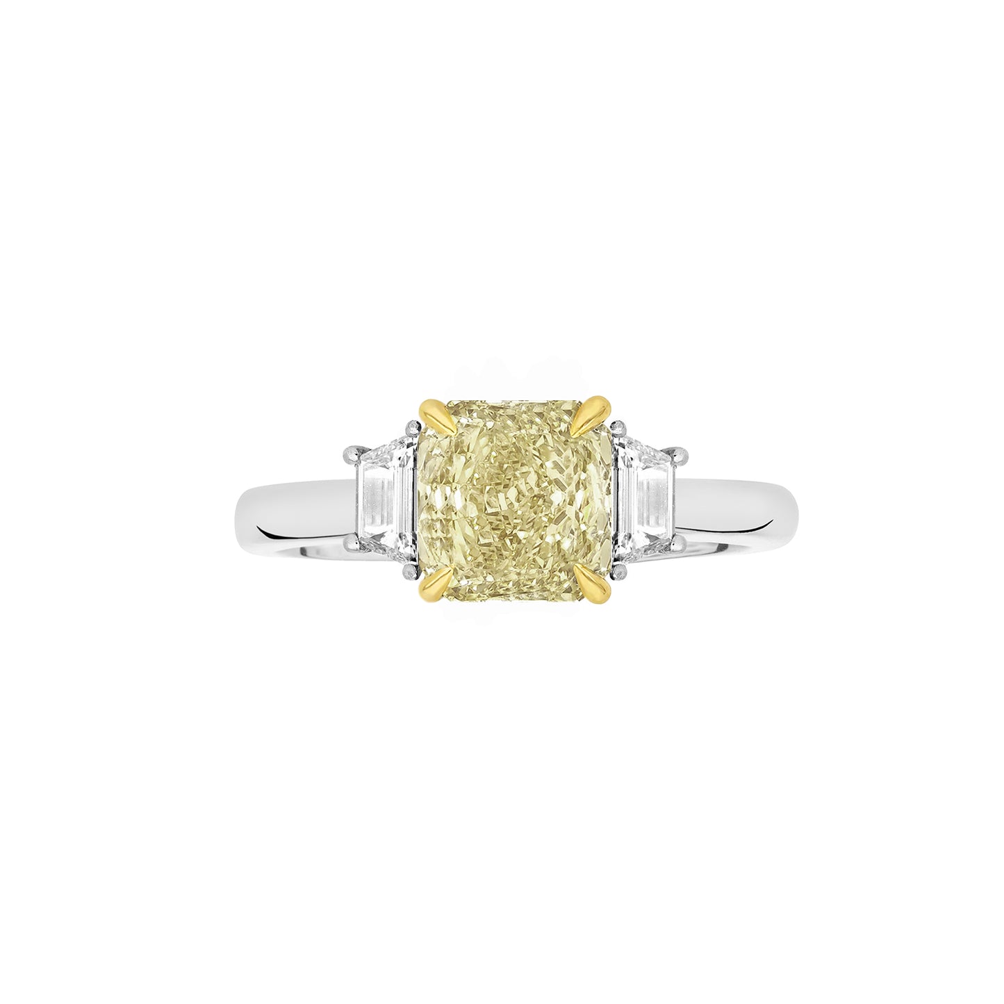 Anel Soleil | Diamante Fancy Yellow e Brilhantes