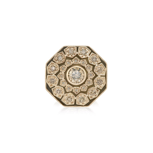 Anel Strada | Diamantes Brown e Ágata