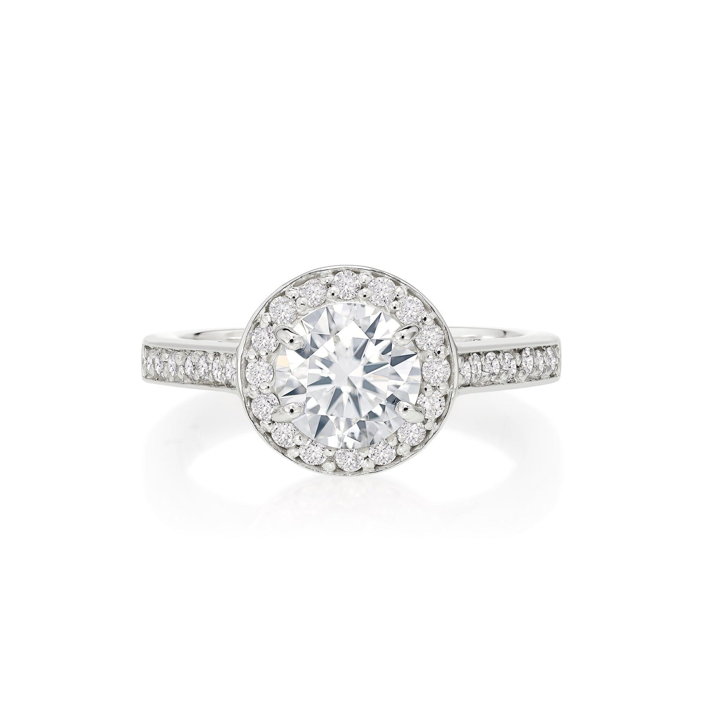 Anel de Diamante 050 | Diamantes e Ouro Branco