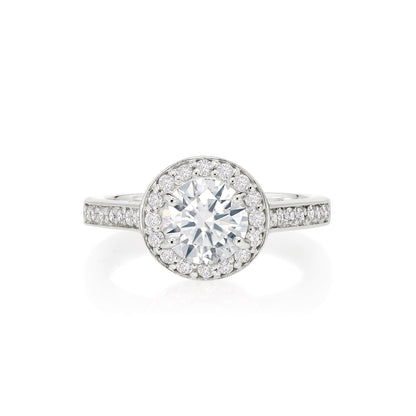 Anel de Diamante 050 | Diamantes e Ouro Branco
