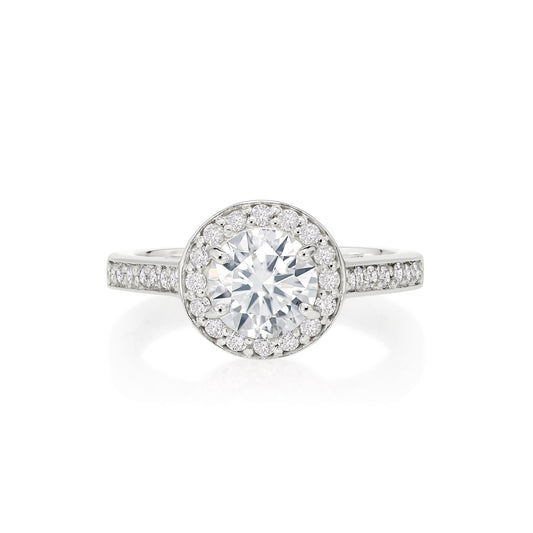 Anel de Diamante 050 | Diamantes e Ouro Branco