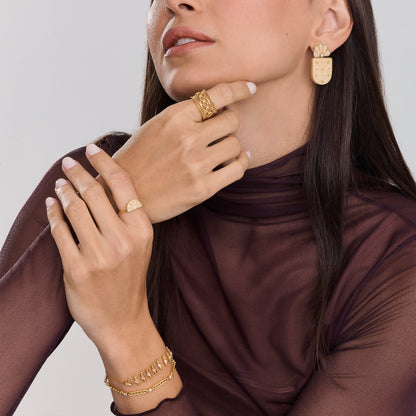 Brinco Fillare | Amazonita, Brilhantes e Ouro Amarelo