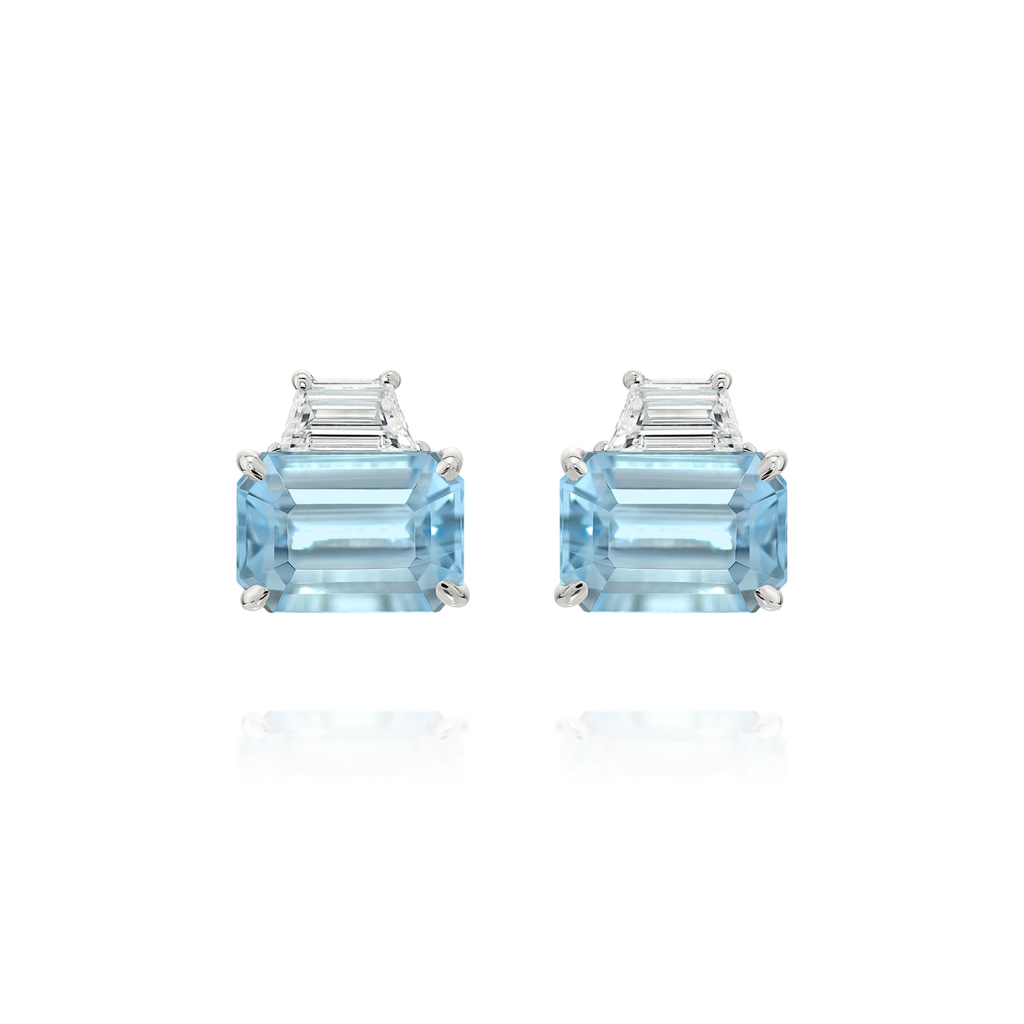 Brinco Claire | Água-Marinhas e Diamantes