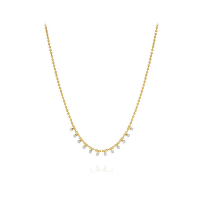 Colar Temps | Ouro Amarelo e Brilhantes