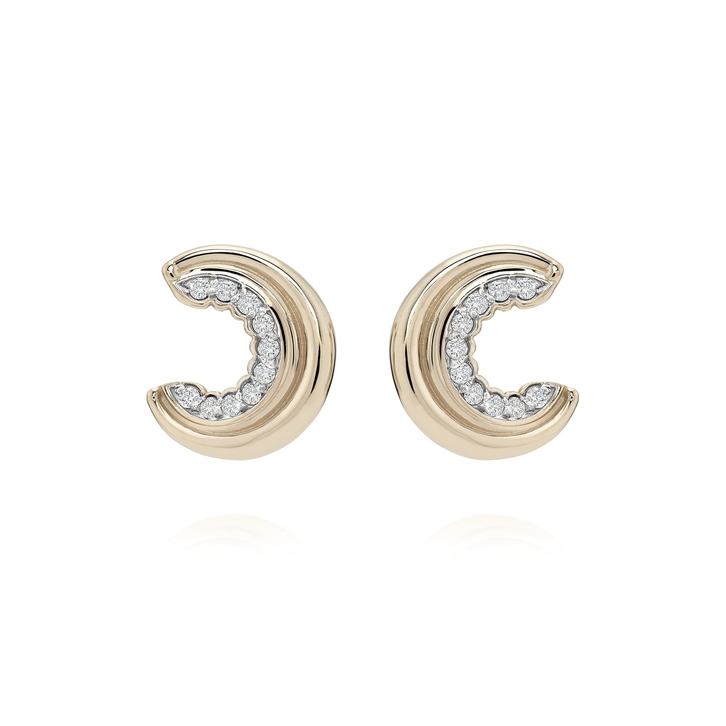 Brinco Spey Petit | Ouro Champanhe e Brilhantes