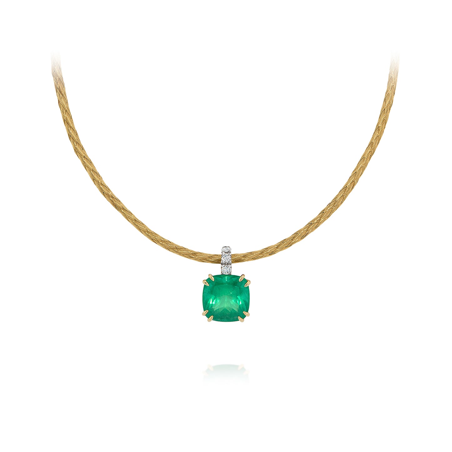 Colar de Esmeralda 1223 | Esmeralda e Ouro Amarelo