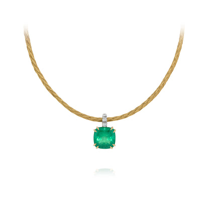Colar de Esmeralda 1223 | Esmeralda e Ouro Amarelo