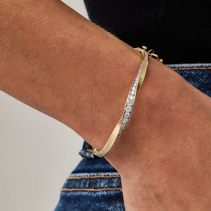 Pulseira Teruel | Ouro Amarelo e Brilhantes