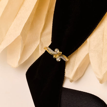 Anel Teruel | Ouro Amarelo e Brilhantes