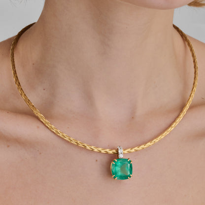 Colar de Esmeralda 1223 | Esmeralda e Ouro Amarelo