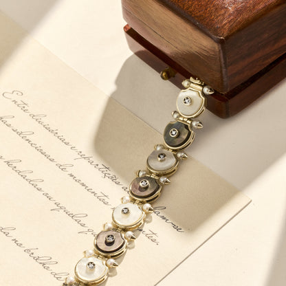Pulseira Perlato | Madrepérolas e Brilhantes