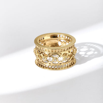 Anel Cluny | Ouro Amarelo e Brilhantes