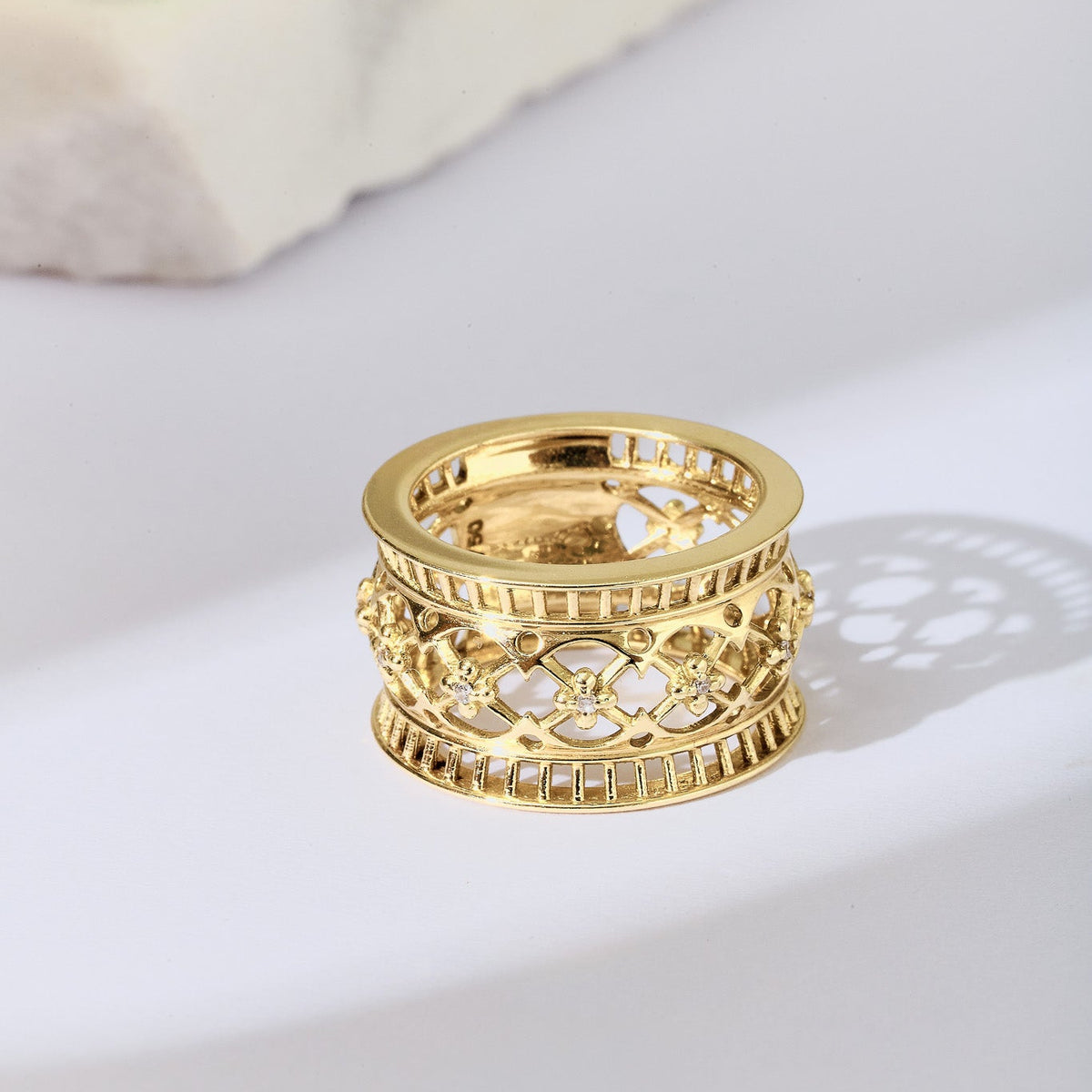 Anel Cluny | Ouro Amarelo e Brilhantes