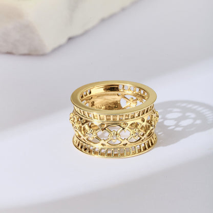 Anel Cluny | Ouro Amarelo e Brilhantes