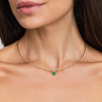 Pingente Bourbon | Esmeralda e Brilhantes