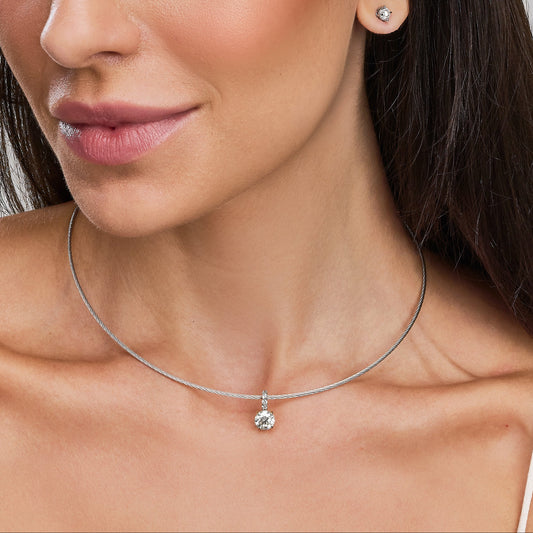 Pingente Astre | Diamante e Ouro Branco