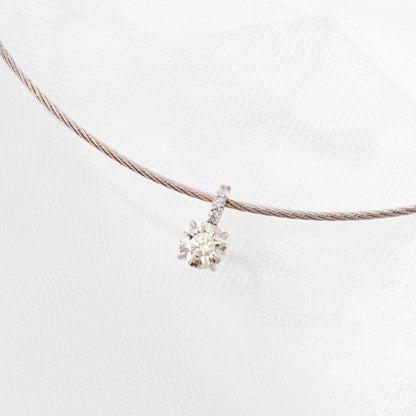 Pingente Astre | Diamante e Ouro Branco