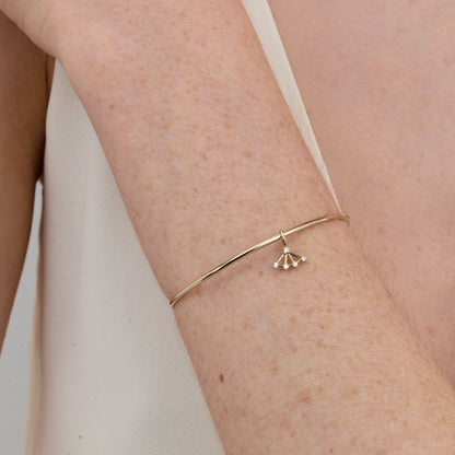 Pingente Soleil | Brilhantes e Ouro Champanhe