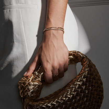 Riviera One | Diamantes Brown e Ouro Champanhe