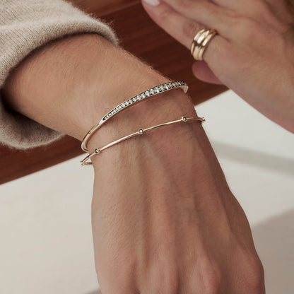 Pulseira Sigma | Brilhantes e Ródio Negro