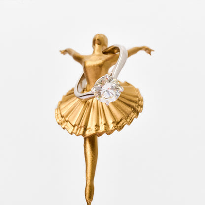 Anel Éclat 151 | Diamante e Ouro Branco