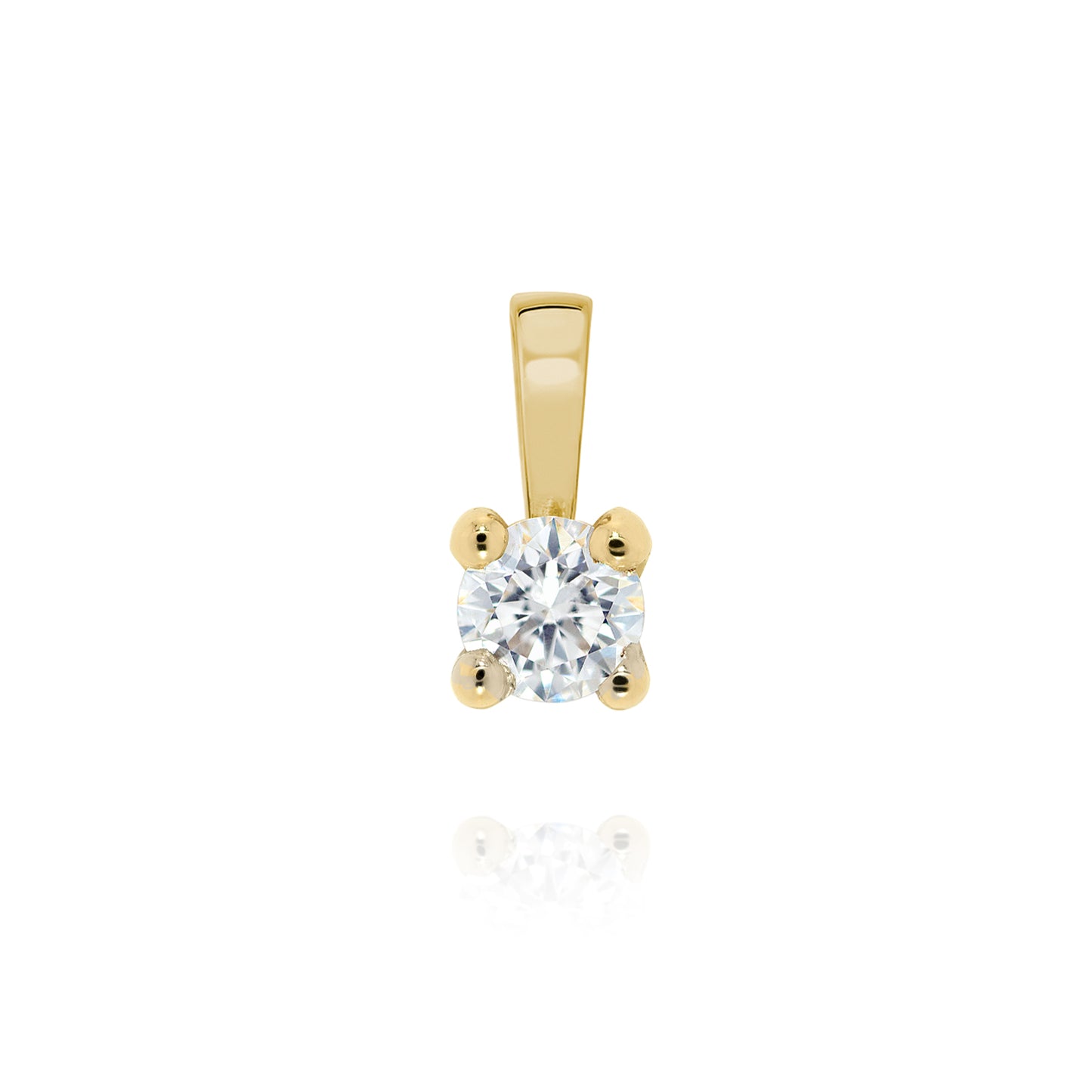 Pingente Jolie | Brilhante e Ouro Amarelo
