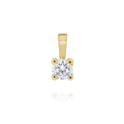 Pingente Jolie | Brilhante e Ouro Amarelo
