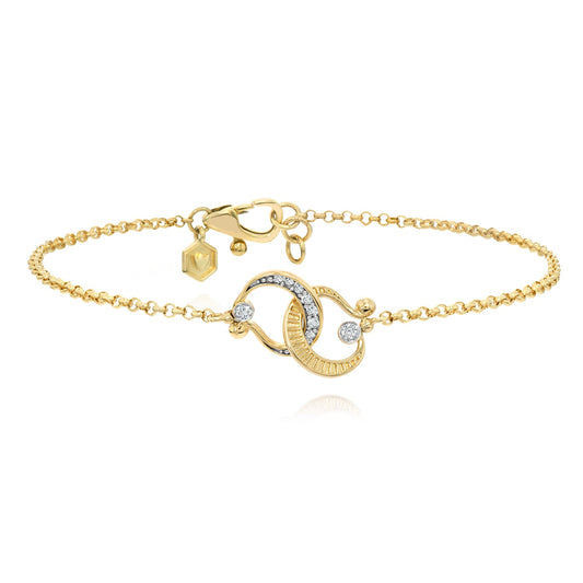 Pulseira Alsur | Ouro Amarelo e Brilhantes