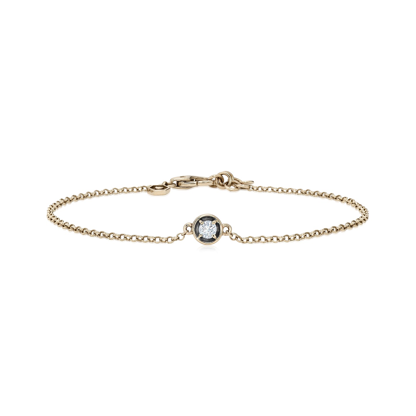 Pulseira Ask | Ródio Negro e Brilhante