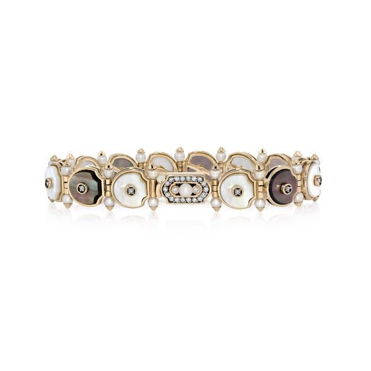 Pulseira Perlato | Madrepérolas e Brilhantes