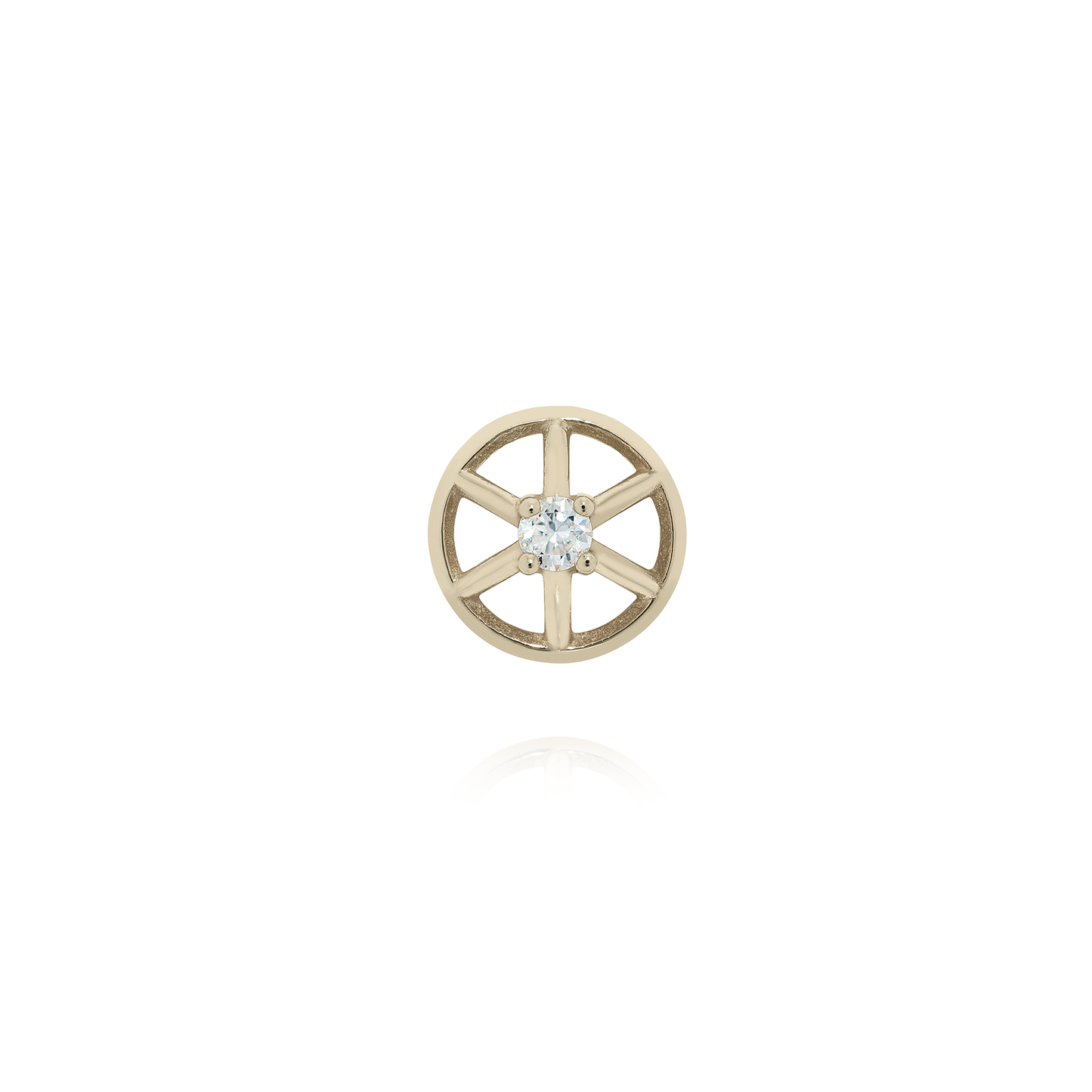 Stud Airy | Ouro Champanhe e Brilhante