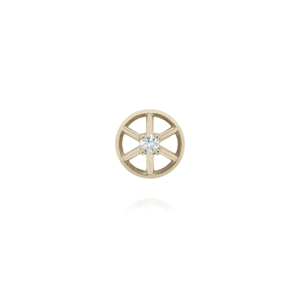 Stud Airy | Ouro Champanhe e Brilhante