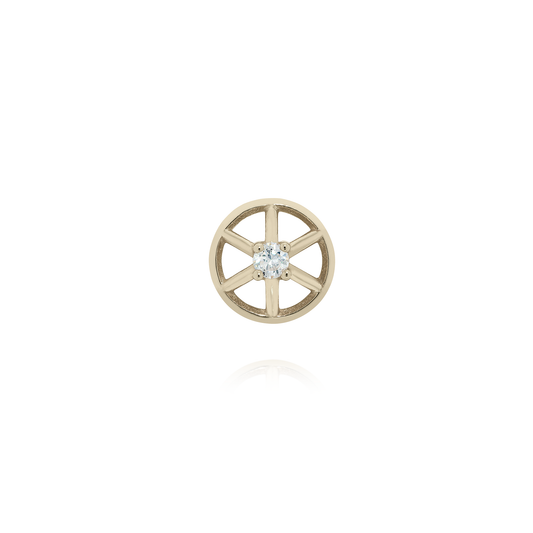 Stud Airy | Ouro Champanhe e Brilhante